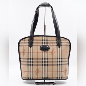 Authentic Burberry Haymarket Check Vintage Dome Bag